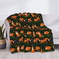 thumbnail image 3 of Yiaed Cute Little Foxes Print Blanket Throw Blanket Soft Cozy Flannel Blanket for Home Bed Sofa Couch Chair-80"x60", 3 of 6