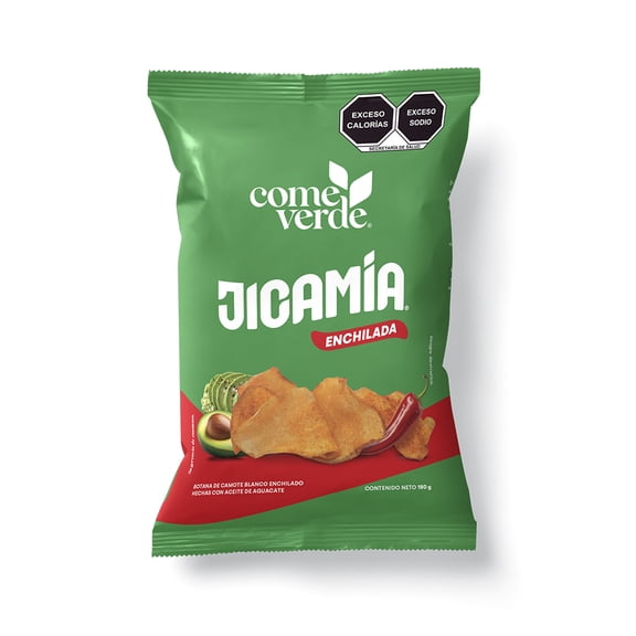 Chips de jícama Come Verde enchilada 180 g