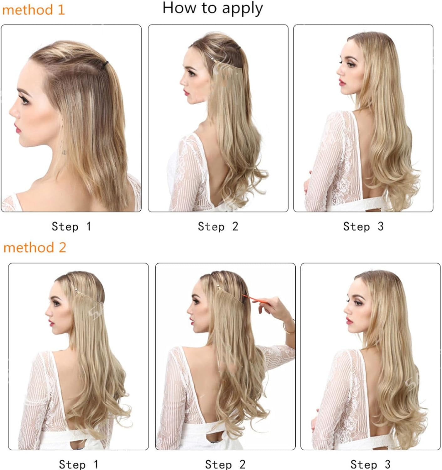 Aorsher Invisible Wire Hair Extensions Halo Hair Extension  display picture 1