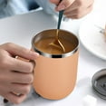 thumbnail image 5 of MOQIN Stainless Steel 400ml Vacuum Insulated Coffee Mug with Handle, Large Thermal Camping Coffee Mug Cup for Men & Women, Keeps your Beverages Hot/Cold - Water Cups, 5 of 6