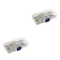 thumbnail image 3 of Conector de terminal Sidaley de 60 piezas terminales de anillo de alambre de cobre que protegen las baterías convenientes Plata 2piezas, 3 of 6