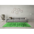 thumbnail image 3 of Ahgly Company Indoor Square Oriental Green Industrial Area Rugs, 5' Square, 3 of 4