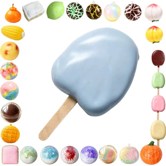 Crispy Ice Cream Squeezy Squishy Simulation Food Squeeze Toy For Boredom Relief And Desktop Ornament
