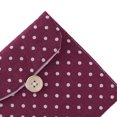 thumbnail image 2 of maskred 1/2/3/5 Women Girls Linen Small Dot Button Pouch Purse Wallet Coin Purses Organizer Money Key Pouch Case Red 1 Pc, 2 of 3
