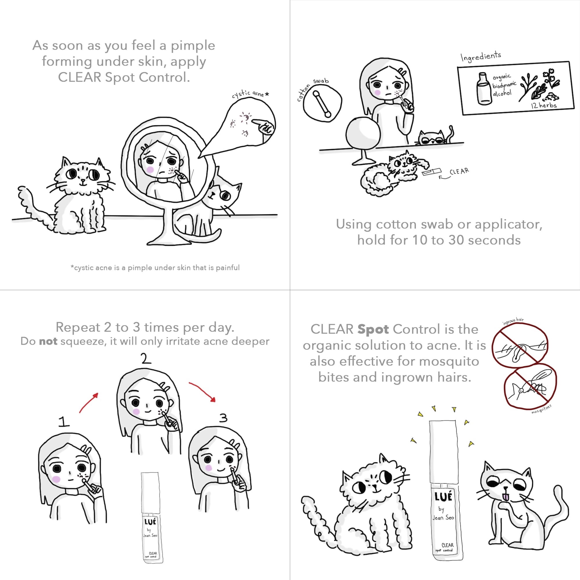 lue clear spot control