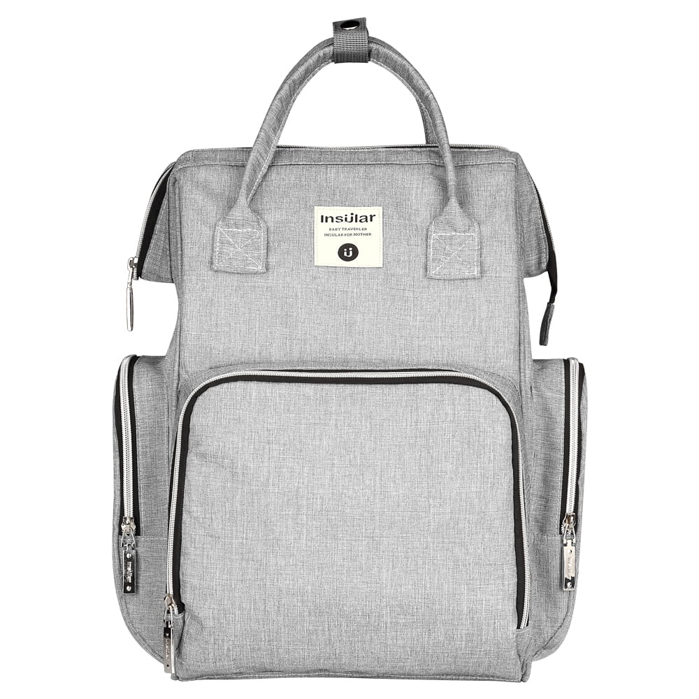 nappy bag grey