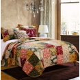 thumbnail image 5 of Juego de Edredón Greenland Home Fashions de Algodón Patchwork 3 Piezas, 5 of 5