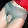 thumbnail image 4 of uublik Women's Panties Green Hallowed Out Women' s Underwear Lightweight Soft Lace High Waist Panties, 4 of 5