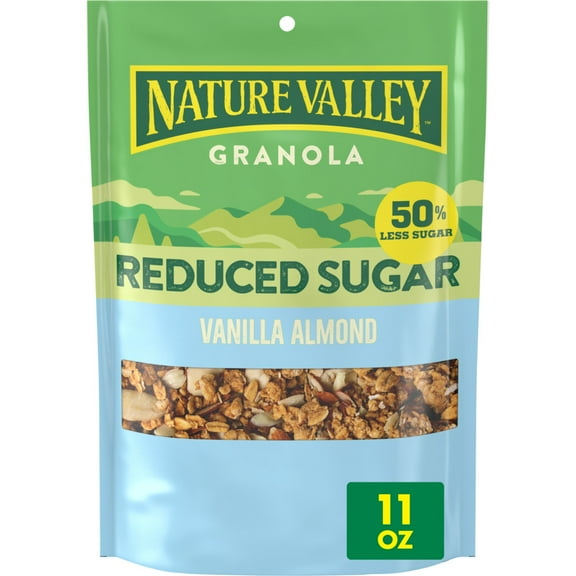 Nature Valley Reduced Sugar Vanilla Almond Granola Pouch, 11 oz