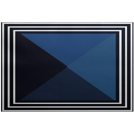 Three Daisies - Simply Daisy 2' x 3' Nautical Angles Geometric Print Rug