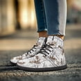 thumbnail image 2 of POLERO White Camo Hunting High Top Basketball Shoes for Men Wide Toe Walking Shoes Fashion Running Barefoot Sneaker Lace Up Tennis Walk Office Work Business Cycling Sneakers for Women Teens, 2 of 7
