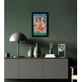 thumbnail image 5 of IBA Indianbeautifulart Lord Shiva With Family Picture Frame Religious Poster Black Wall Frame Deity Photo Frame Wall Decor&nbsp;For Home/ Office/ Temple-6 x 8 Inches, 5 of 7
