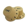 thumbnail image 4 of Allparts PK-0153 Set of 2 Plastic Tone Knobs for Stratocaster, Green, 4 of 11