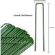 thumbnail image 2 of Estacas de jardín Carpa de fijación Estacas para el suelo Grapas de jardinería para fijar lona Acolchado Valla Barrera Contador Red Camping Césped artificial, 20 piezas, Verde, 15 cm, 2 of 5