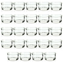 Juvale Glass Votive Candle Holders - Fits Standard Tealight Candles - Short Tealight Holders - Pack of 24, 1.9 in Dia x 1.0 in H