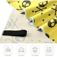 thumbnail image 3 of SKYSONIC 30"x60" Beach Towel with Travel Bag, Skull Yellow Oversized Sand Free Camping Towel Quick Dry Pool Bath Sport Towels, 3 of 7