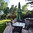 thumbnail image 6 of ABCCANOPY 11FT 3 Tiers Patio Umbrella With Crank Handle, Forest Green, 6 of 6