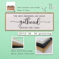 thumbnail image 2 of The Best Memories Are Made Gathered Around The Table Sign Wall Art Decor 32 x 12 Inch Dining Room Large Rustic Farmhouse Wood Framed Kitchen Home Wall Hanging Decoration (Black), 2 of 14