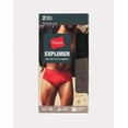 thumbnail image 5 of Hanes Explorer Men’s Brief Underwear, 2-Pack Black/Grey S, 5 of 7