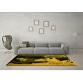 thumbnail image 3 of Ahgly Company Indoor Rectangle Abstract Yellow Modern Area Rugs, 3' x 5', 3 of 4