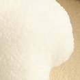 thumbnail image 3 of Cojín de peluche con forma de flor, relleno de esponja, suave y grueso, decorativo para sofá, blanco y gris., 3 of 5