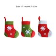 thumbnail image 4 of Wosthever Calcetín de Navidad, decoración colgante, adorno, fiesta, hogar, comedor, Bar, Hotel, café, tenedor, vajilla, soporte, bolsa Kits de decoración para fiestas Verde Wosthever HA068884-02B, 4 of 6