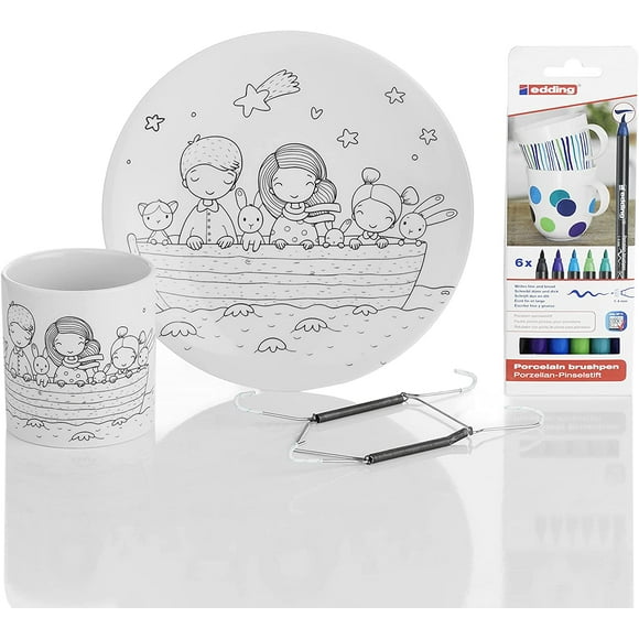 Children's Dinnerware Sets, Kids Porcelain Plates - Bowl - Junior Mug - Egg Cup Sets
