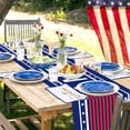 thumbnail image 4 of 4 Style Independence Day Table Flag Patriotic Stripes Wired Edge Ribbon Printing Customized Satin Flag Ribbon For Holiday Craft Decoration, 4 of 5