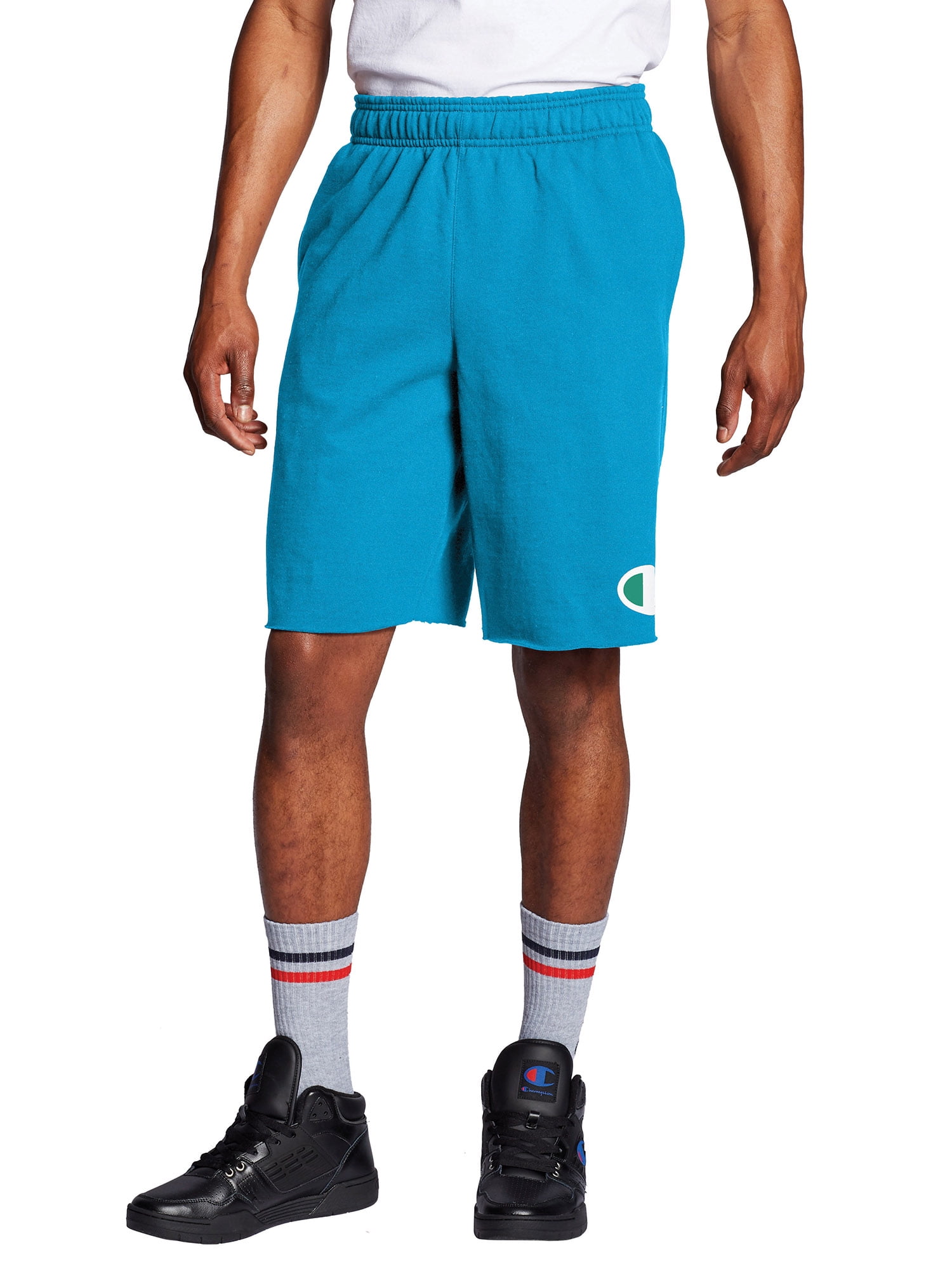champion fleece shorts mens