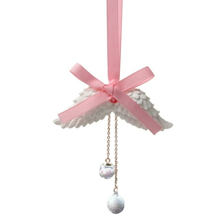 

YUEHAO Desktop Ornament Bell WingA Rearview Mirror Pendant Diffuse Stone Aromatherapy Angel WingsA Car Pendant (Water Bell A