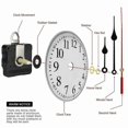 thumbnail image 5 of Mecanismo de movimiento de reloj de cuarzo de bricolaje con eje largo de 31 mm, herramientas de reparación de reloj de cuarzo de pared con manecillas, piezas de repuesto, 5 of 5