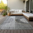 thumbnail image 6 of Addison Rugs Chantille Indoor/Outdoor Transitional Modern Charcoal Washable Rectangle Rug, 8' x 10', 6 of 6