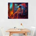 thumbnail image 3 of PIKWEEK  Trippy Reality Canvas Art - Home Decor Wall Art Print Poster Painting Large, 3 of 5