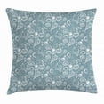 thumbnail image 1 of Sea Shells Throw Pillow Cushion Cover, Doodle Hand Drawn Style Starfish Pattern Monochrome Abstract Aquatic Print, Decorative Square Accent Pillow Case, 20 X 20 Inches, Blue Grey White, by Ambesonne, 1 of 2