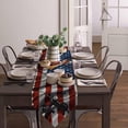 thumbnail image 3 of American Flag Cotton and Linen Triangle Table Runners Dresser Scarves Table Decoration for Wedding Party/Graduation Ceremony/Banquet Summer Independence Stripes Stars Day, 3 of 9