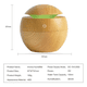 thumbnail image 3 of Humidificador de Aromaterapia Malubero Con Luces LED de colores 130 ml Malu985, 3 of 3
