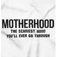 thumbnail image 2 of Funny Motherhood the Scariest Hood Women Plus Size Long Sleeve Graphic Tee Brisco Brands 2X, 2 of 5