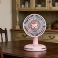thumbnail image 5 of YiJuHui USB Rechargeable Desktop Fan, Portable Small Personal Fan with 3 Speeds, Quiet Cooling Fan for Office Desk Dorm Room Home Travel, Battery Operated Mini Fan with USB Charging, 5 of 6