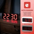thumbnail image 4 of Unique Bargains Small Digital Alarm Clock for Deep Sleepers Red, 4 of 6