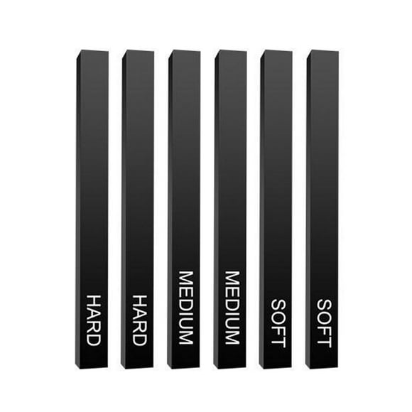 Seitruly Paquete de 6 palitos de carbón comprimido lápiz de dibujo cuadrado portátil DIY arte sombreado dibujo papelería artistas pinturas Tipo 2