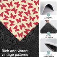 thumbnail image 3 of Red Butterfly Red Silhouette Pattern Kitchen Rugs Sets Of 3,Kitchen Runner Rugs Non Skid Washable,Decorative Kitchen Floor Mats for Kitchen,Sink,Laundry,17"x30"+ 17"x47" + 17"x59", 3 of 6