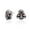Red, variant on Womens Red Crystal Eyes Dia De Los Muertos Pirate Skull Stud Earrings Stainless Steel