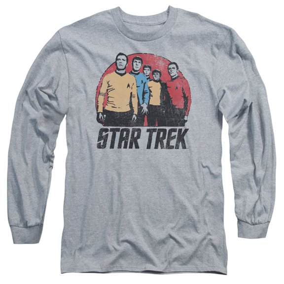 Star Trek Landing Party Long Sleeve Adult 18/1 T-Shirt Athletic Heather