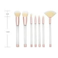 thumbnail image 2 of SHOWERORO Makeup Applicator Makeup Brush Set with Labels Transparent Fiber 7pcs for Girlfriend, 2 of 8