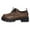 Brown, variant on Vintage Oxfords Fashion Sneakers Dress Shoes for Women Spring Fall Retro Classic Leather Lace up Platform Low Heel Perforated Shoes Black Size 6.5