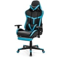 thumbnail image 1 of Gymax Massage Gaming Chair Reclining Racing Chair High Back w/Lumbar Support Footrest, 1 of 10