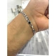 thumbnail image 4 of 925 Sterling Silver Saint Jude Bracelet CZ San Judas Wristband Religious Mens Womens, 4 of 10