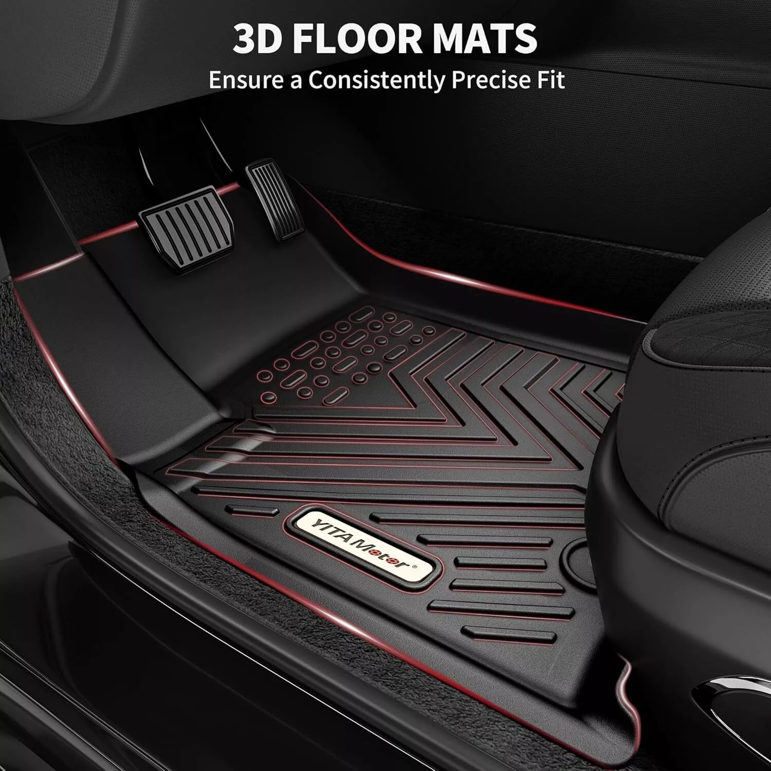 RVNI Floor Mats for Toyota Grand Highlander 2024 2025 7 Seats with Subwoofer Include Hybrid 3 Row Cargo Liner Set Full Set All-Weather TPE Trunk Mats
