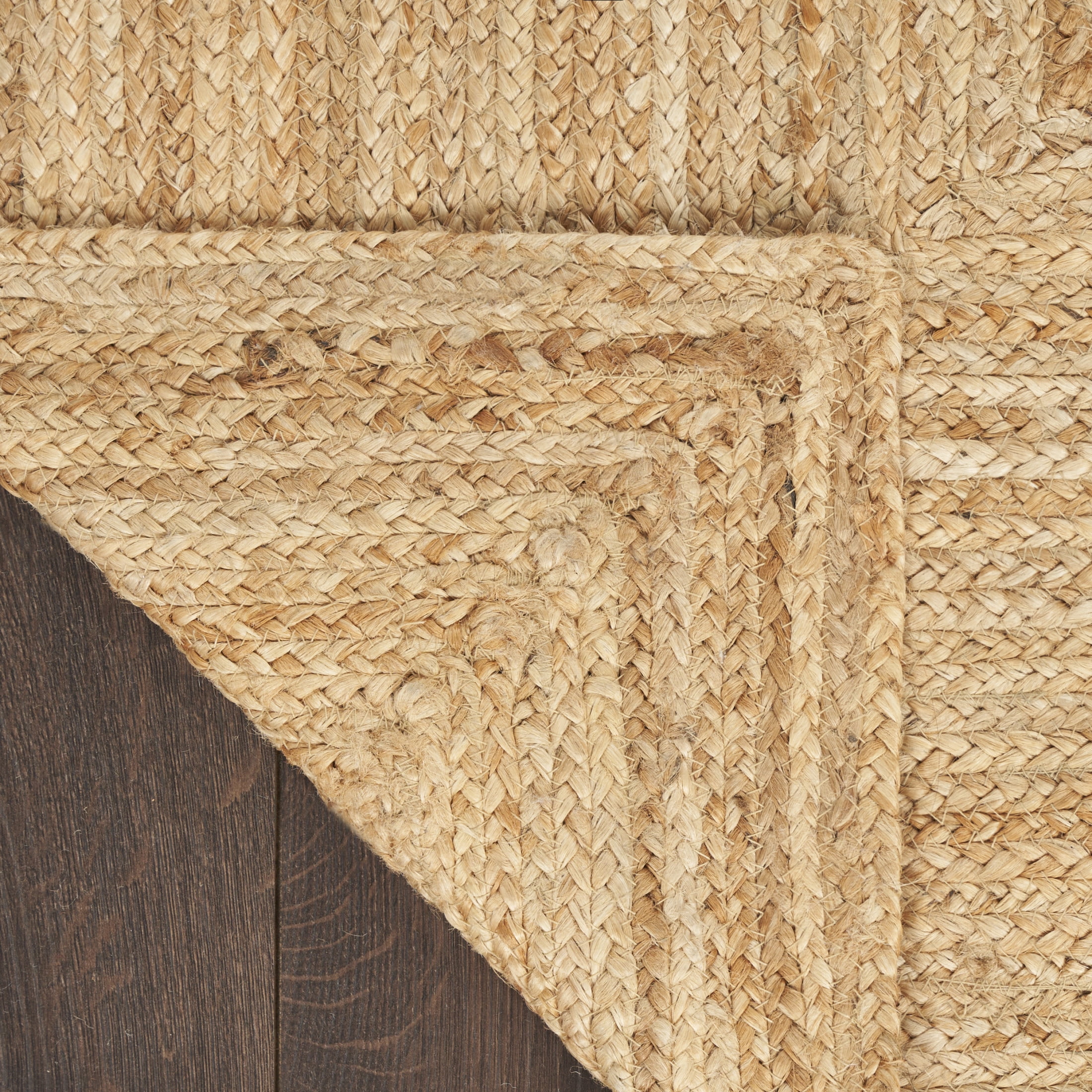 Nourison Natural Jute 2' x 3' Natural Farmhouse Indoor Rug