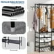 thumbnail image 3 of Closet Armable para Ropa, Perchero, Closet Organizador, Ropero Armable Organizador 173 * 160 * 35 cm, Armario Portatil, Rack para Colgar Ropa, Multifuncional con Ganchos (Con 3 Divisiones), 3 of 8